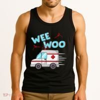 Ems Ambulance Wee Woo Paramedic Emt Gift Boo Boo Bus Tank Top thumb 3