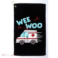Ems Ambulance Wee Woo Paramedic Emt Gift Boo Boo Bus Golf Towel thumb 0