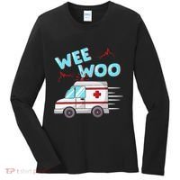 Ems Ambulance Wee Woo Paramedic Emt Gift Boo Boo Bus Women's Long Sleeve Shirt thumb 0