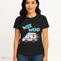 Ems Ambulance Wee Woo Paramedic Emt Gift Boo Boo Bus Women's T-Shirt thumb 4