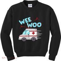Ems Ambulance Wee Woo Paramedic Emt Gift Boo Boo Bus Kids Sweatshirt thumb 0