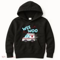 Ems Ambulance Wee Woo Paramedic Emt Gift Boo Boo Bus Kids Hoodie thumb 0