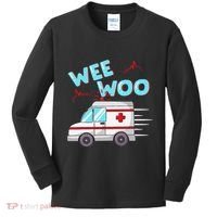 Ems Ambulance Wee Woo Paramedic Emt Gift Boo Boo Bus Kids Long Sleeve Shirt thumb 0