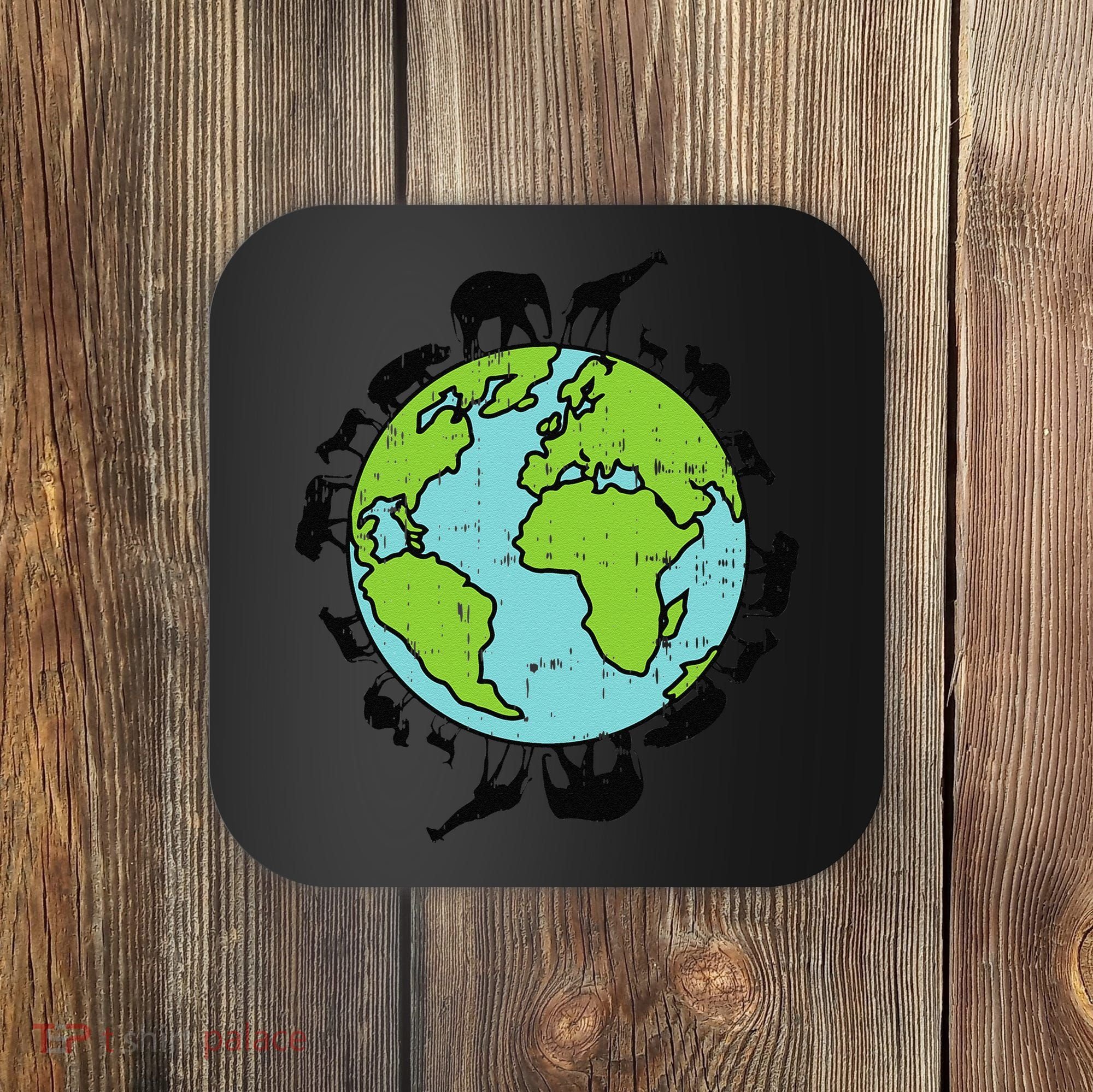 Earth Animals Wildlife Conservation Environmentalist Gift Coaster