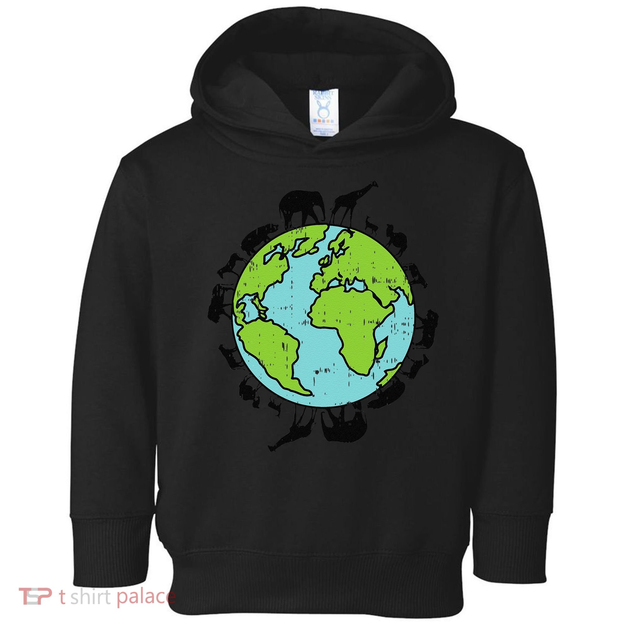 Earth Animals Wildlife Conservation Environmentalist Gift Toddler Hoodie
