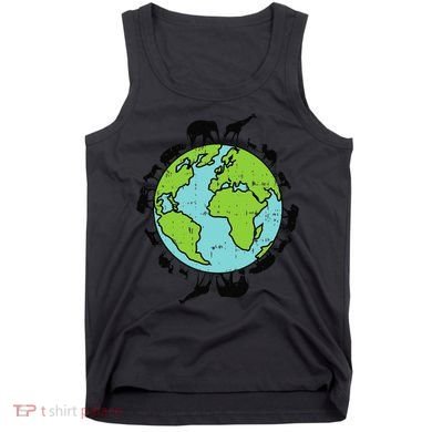 Earth Animals Wildlife Conservation Environmentalist Gift Tank Top