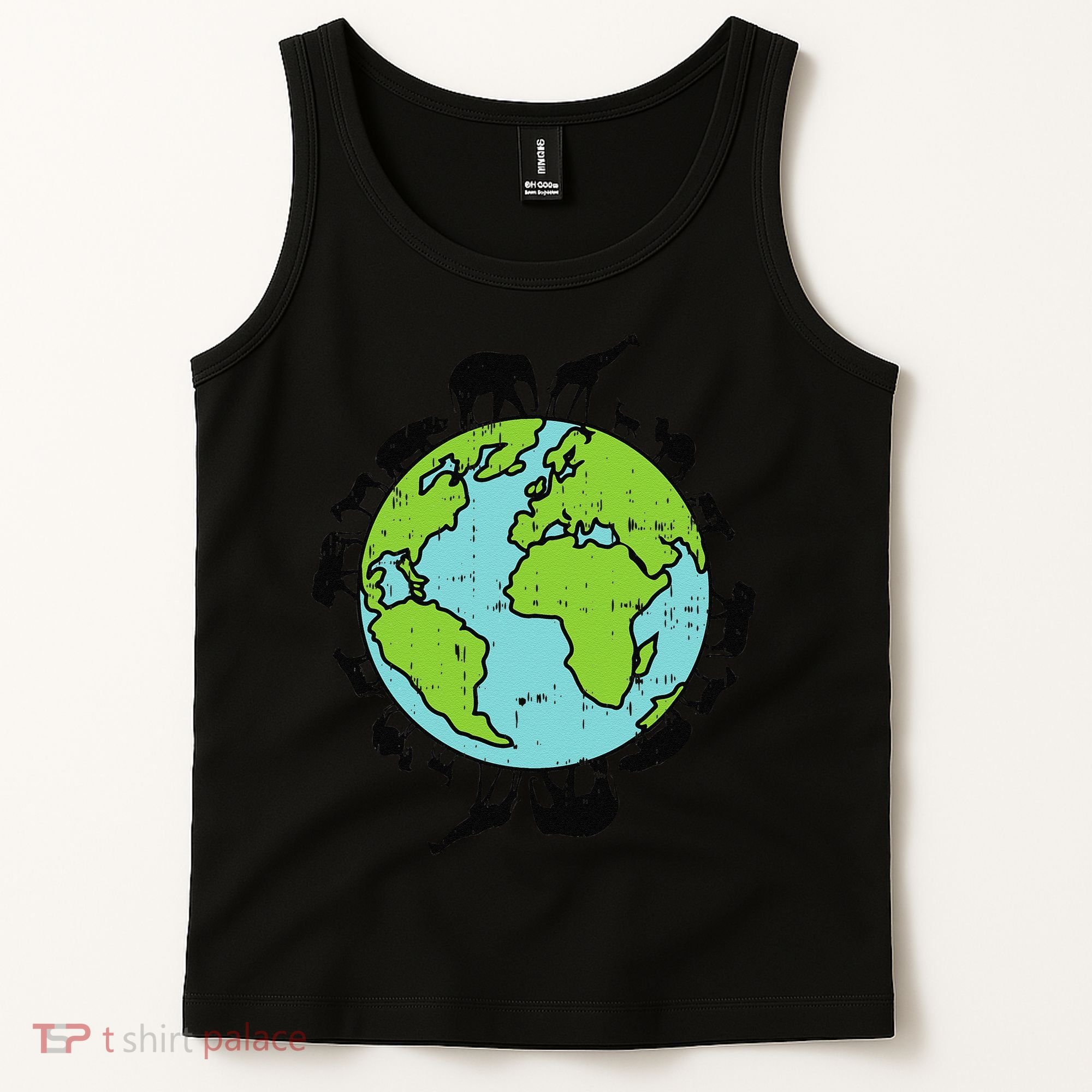Earth Animals Wildlife Conservation Environmentalist Gift Tank Top