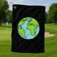 Earth Animals Wildlife Conservation Environmentalist Gift Golf Towel thumb 1