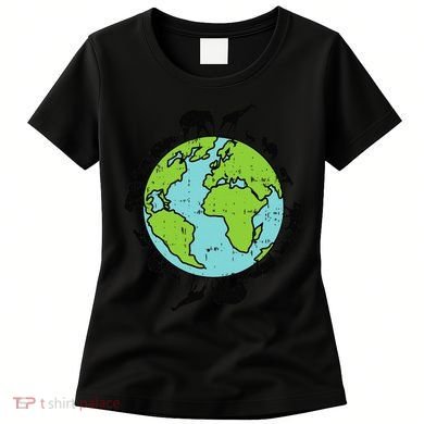 Earth Animals Wildlife Conservation Environmentalist Gift Women's T-Shirt