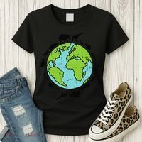 Earth Animals Wildlife Conservation Environmentalist Gift Women's T-Shirt thumb 3