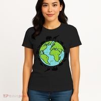 Earth Animals Wildlife Conservation Environmentalist Gift Women's T-Shirt thumb 4