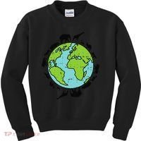 Earth Animals Wildlife Conservation Environmentalist Gift Kids Sweatshirt thumb 0