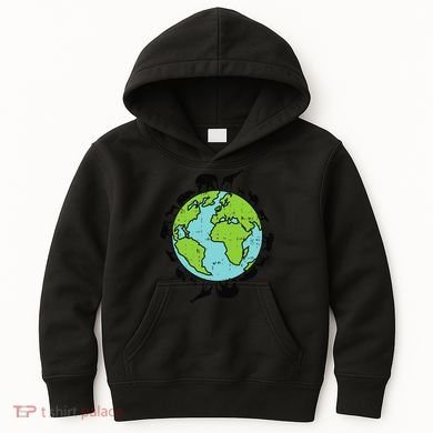 Earth Animals Wildlife Conservation Environmentalist Gift Kids Hoodie