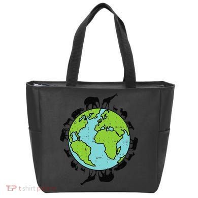 Earth Animals Wildlife Conservation Environmentalist Gift Tote Bag