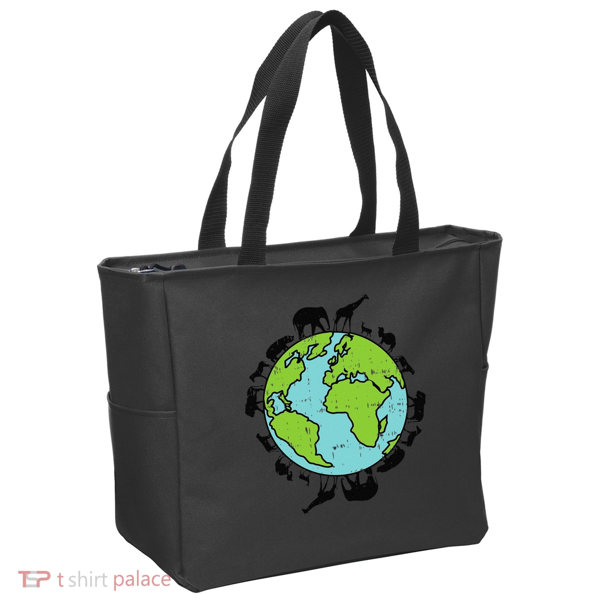 Earth Animals Wildlife Conservation Environmentalist Gift Tote Bag