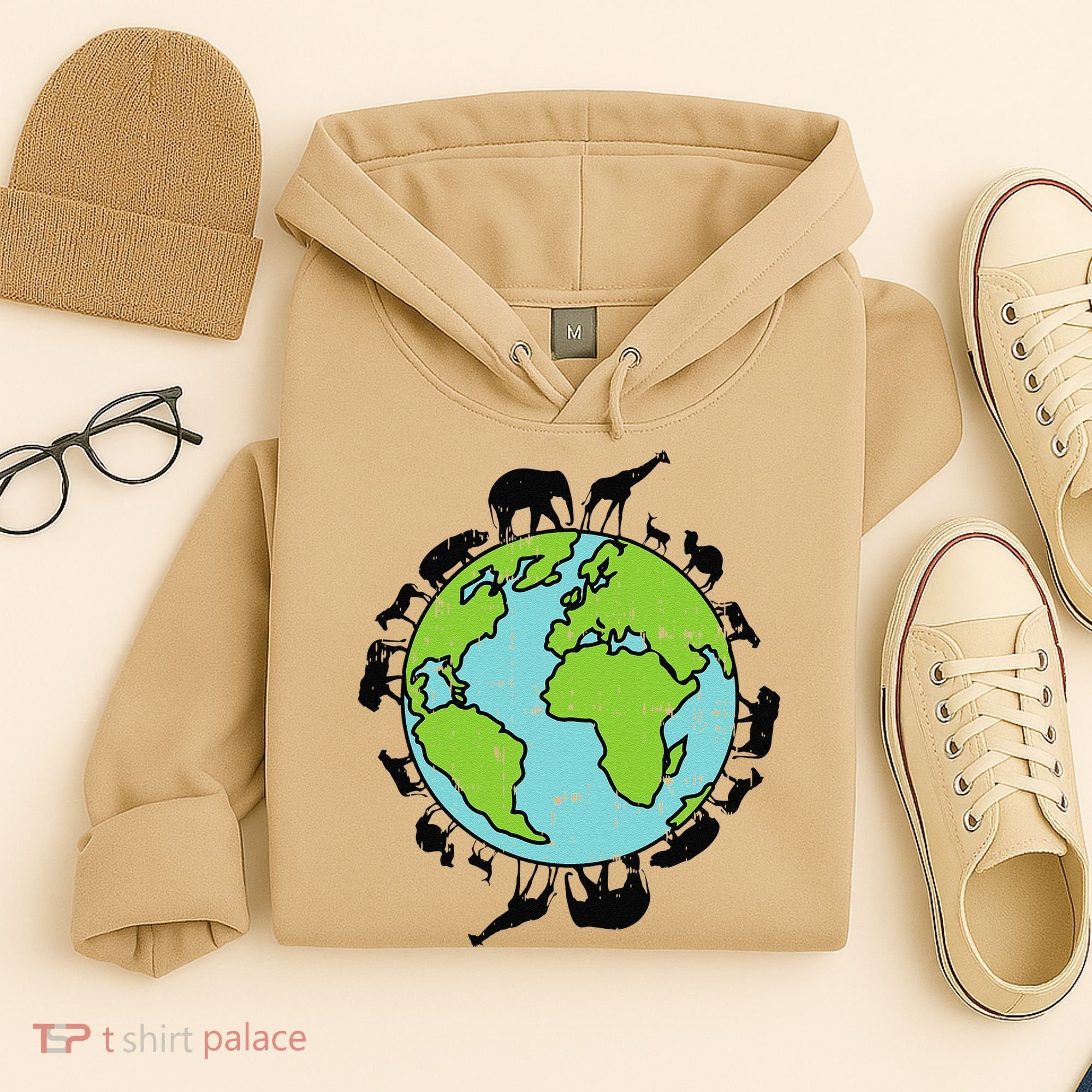 Earth Animals Wildlife Conservation Environmentalist Gift Hoodie