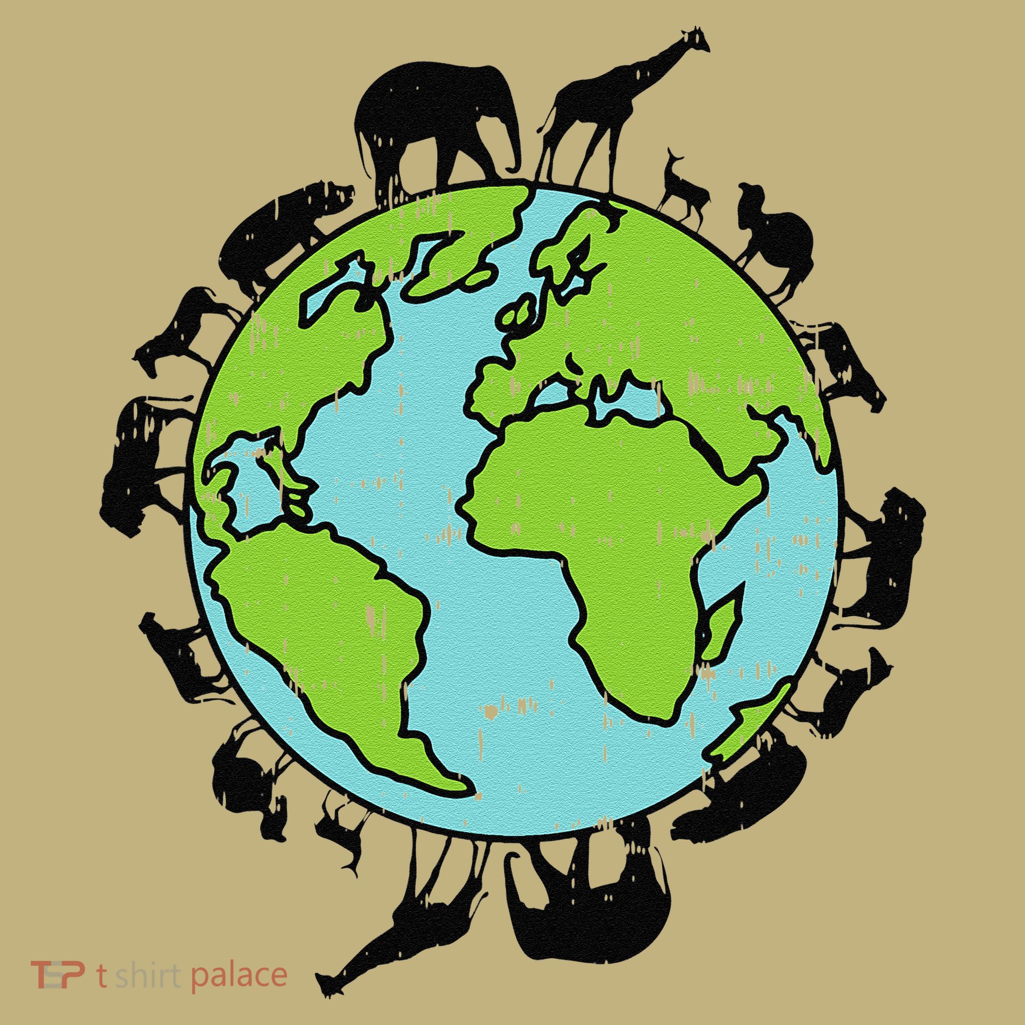 Earth Animals Wildlife Conservation Environmentalist Gift Long Sleeve Shirt