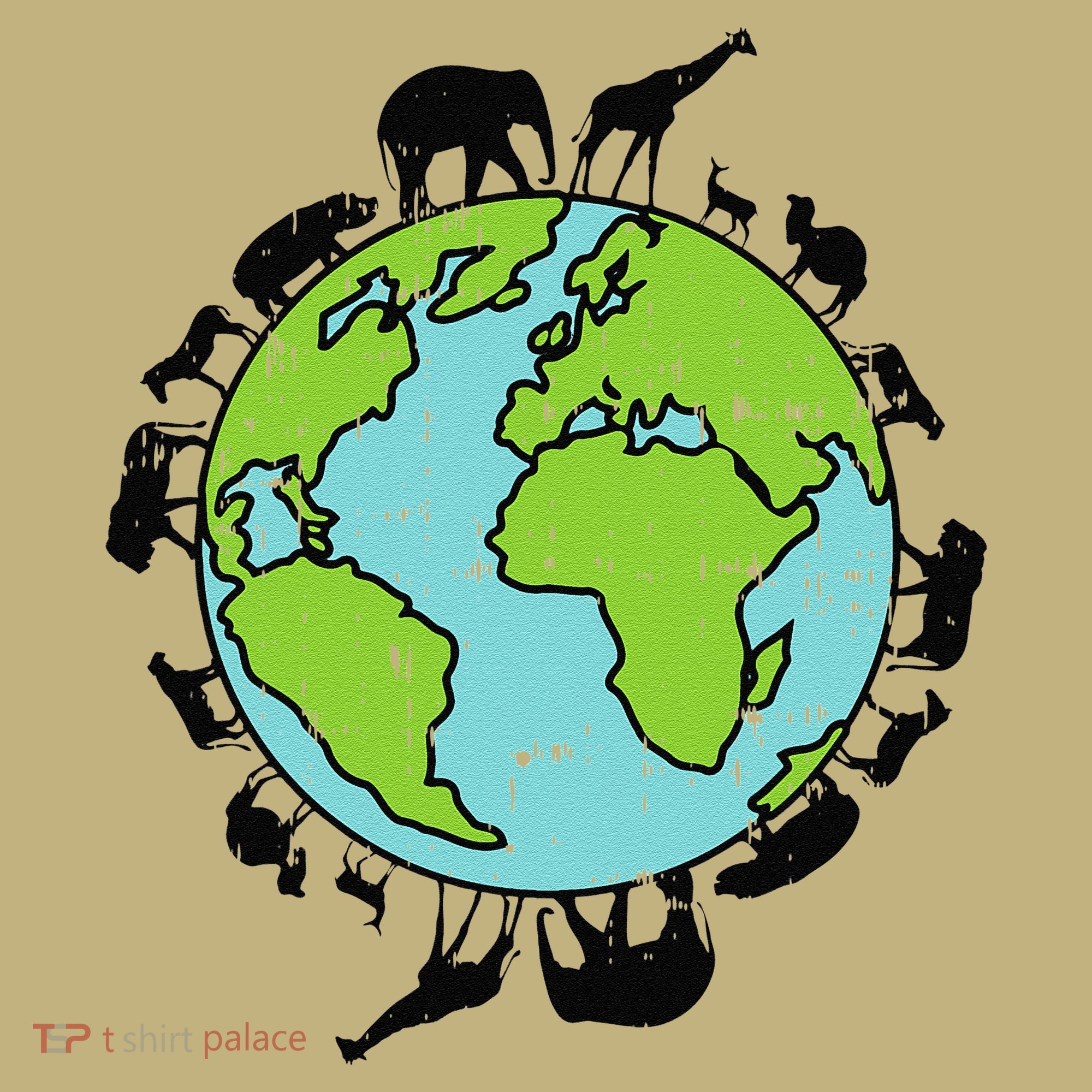 Earth Animals Wildlife Conservation Environmentalist Gift T-Shirt