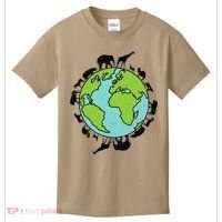 Earth Animals Wildlife Conservation Environmentalist Gift Kids T-Shirt thumb 0
