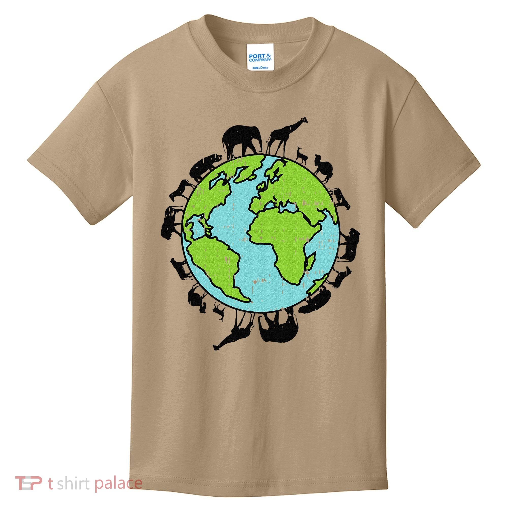 Earth Animals Wildlife Conservation Environmentalist Gift Kids T-Shirt