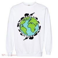 Earth Animals Wildlife Conservation Environmentalist Gift Garment-Dyed Sweatshirt thumb 0