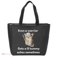 Even A Warrior Gets A Lil Tummy Aches Sometimes Tote Bag thumb 0
