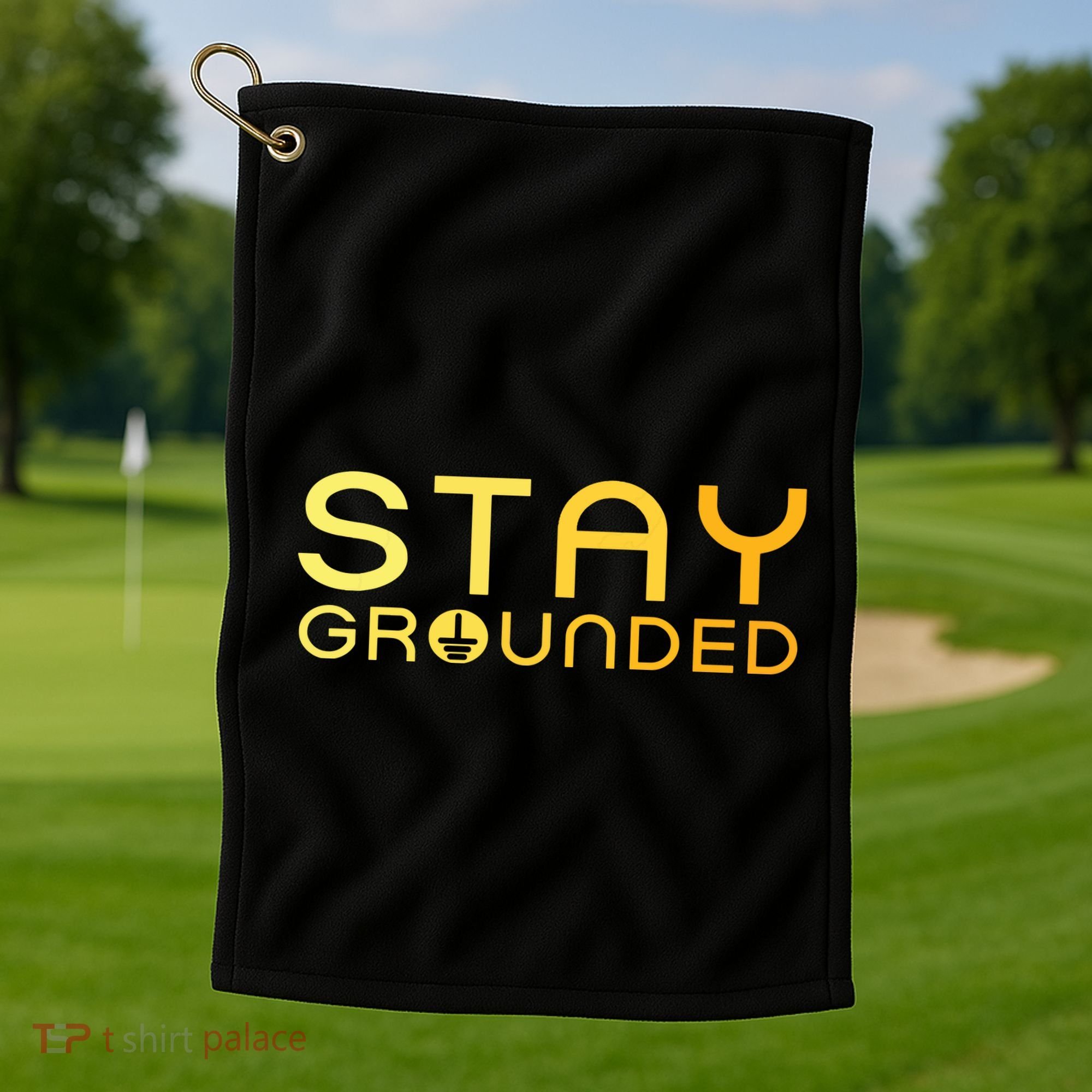 Electrician Art Women Electrical Engineer Stay Grounded Golf Towel