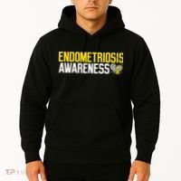 Endometriosis Awareness Yellow Ribbon Hoodie thumb 2