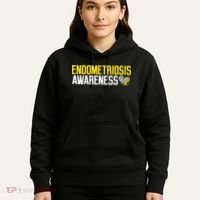 Endometriosis Awareness Yellow Ribbon Hoodie thumb 5