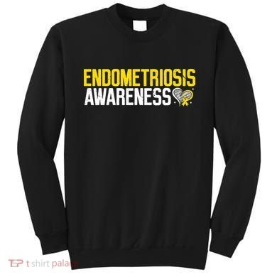 Endometriosis Awareness Yellow Ribbon Sweatshirt