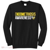Endometriosis Awareness Yellow Ribbon Sweatshirt thumb 0