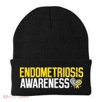 Endometriosis Awareness Yellow Ribbon Beanie thumb 0