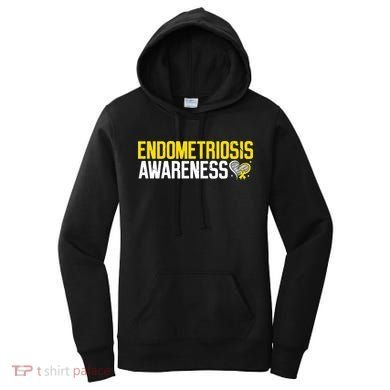 Endometriosis Awareness Yellow Ribbon Women's Hoodie