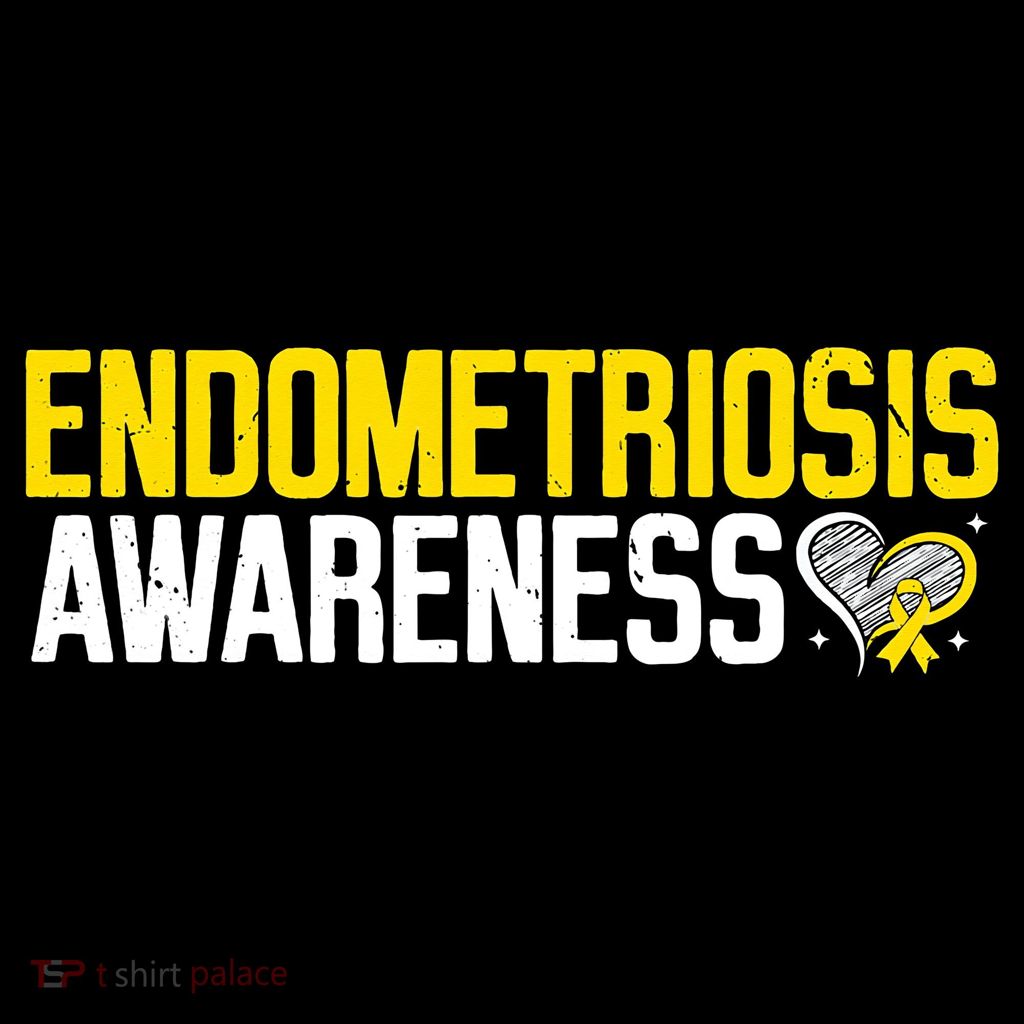 Endometriosis Awareness Yellow Ribbon Women's Hoodie