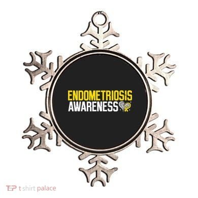 Endometriosis Awareness Yellow Ribbon Ornament