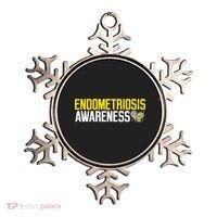 Endometriosis Awareness Yellow Ribbon Ornament thumb 0