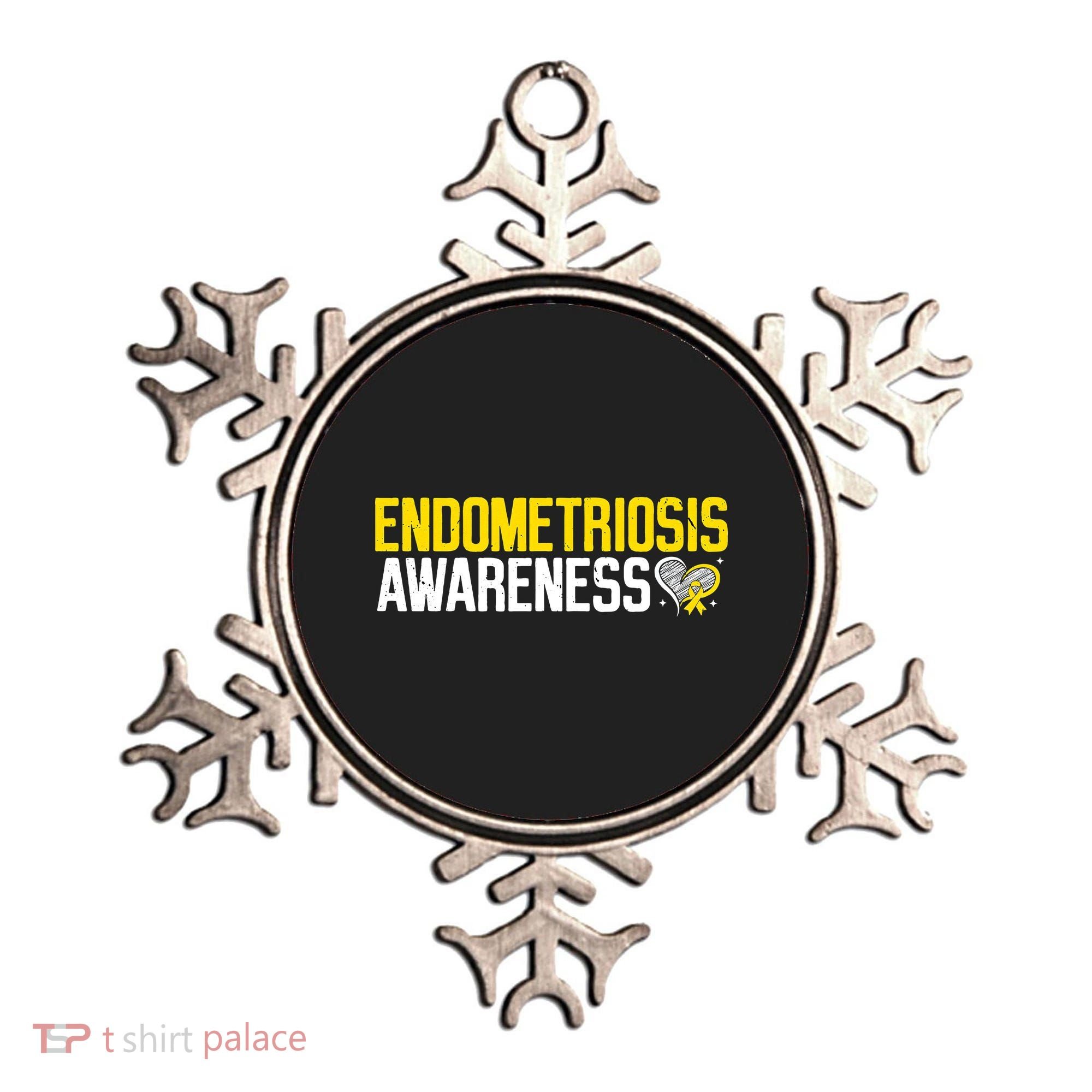 Endometriosis Awareness Yellow Ribbon Ornament