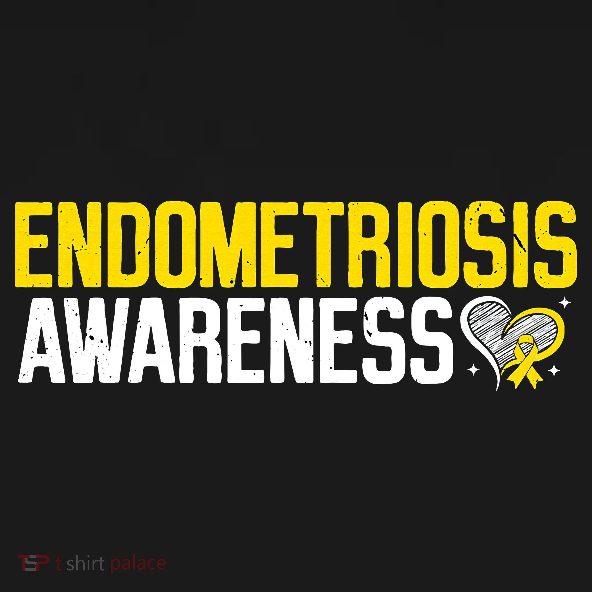 Endometriosis Awareness Yellow Ribbon Women's Tank Top