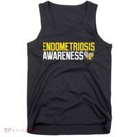 Endometriosis Awareness Yellow Ribbon Tank Top thumb 0