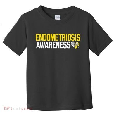 Endometriosis Awareness Yellow Ribbon Toddler T-Shirt