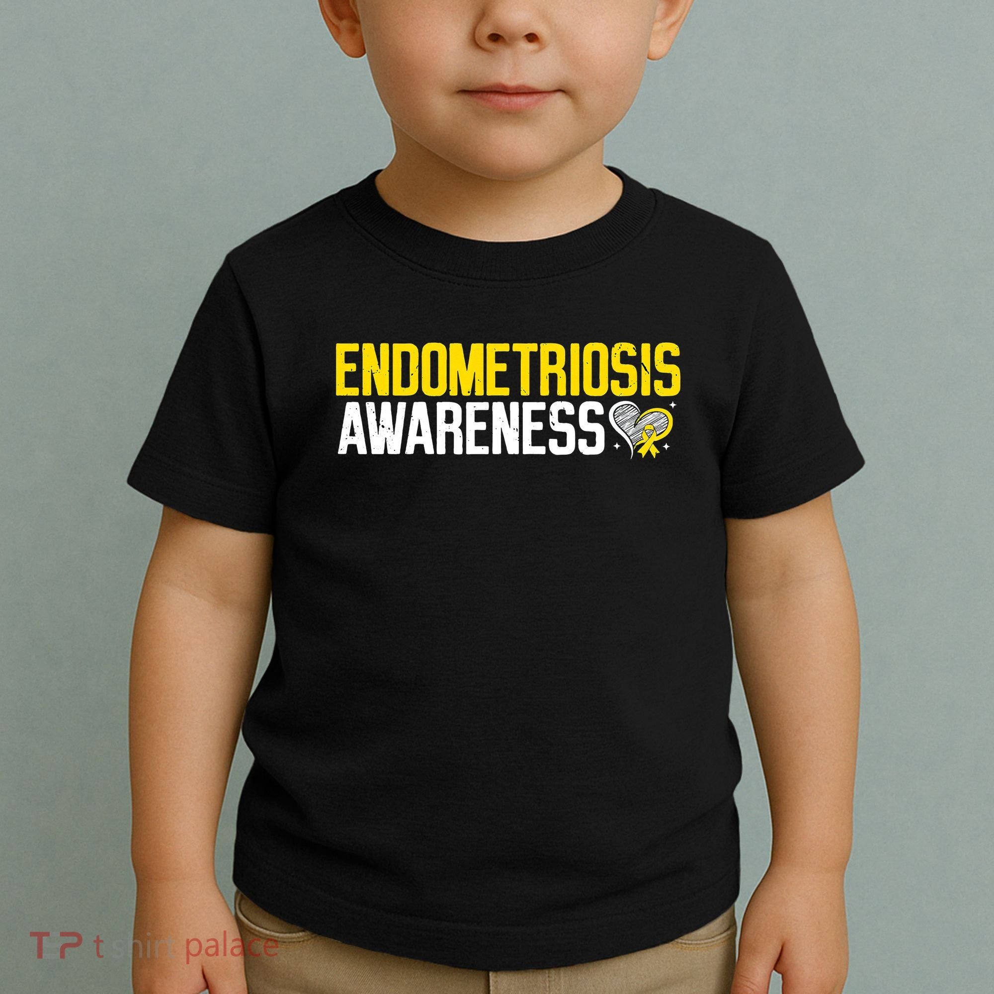 Endometriosis Awareness Yellow Ribbon Toddler T-Shirt