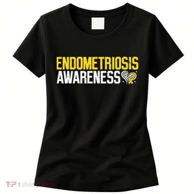 Endometriosis Awareness Yellow Ribbon Women's T-Shirt