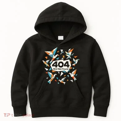 Error Bird 404 Not Found Kids Hoodie
