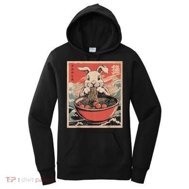 Easter Bunny Anime Ramen Tees Japanese Kawaii Funny Graphic  Women's Hoodie