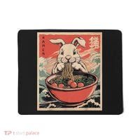 Easter Bunny Anime Ramen Tees Japanese Kawaii Funny Graphic  Mousepad thumb 0