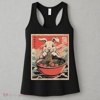 Easter Bunny Anime Ramen Tees Japanese Kawaii Funny Graphic  Women's Tank Top thumb 3