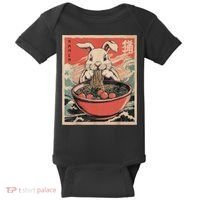 Easter Bunny Anime Ramen Tees Japanese Kawaii Funny Graphic  Baby Bodysuit thumb 0