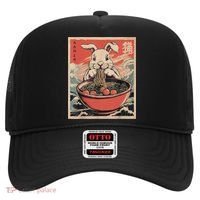 Easter Bunny Anime Ramen Tees Japanese Kawaii Funny Graphic  Hat thumb 0