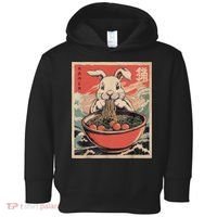 Easter Bunny Anime Ramen Tees Japanese Kawaii Funny Graphic  Toddler Hoodie thumb 0