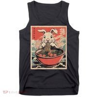 Easter Bunny Anime Ramen Tees Japanese Kawaii Funny Graphic  Tank Top thumb 0